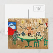 Vrolijk kerstfeest uit Texas Feestdagenkaart (Voorkant / Achterkant)