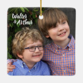 Vrolijk kerstfeest uit Texas Keramisch Ornament (Achterkant)