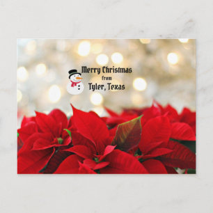 Vrolijk kerstfeest uit Tyler, Texas Briefkaart