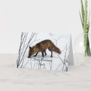 Vrolijk kerstfeest Uncle-Fox Feestdagen Kaart