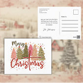 Vrolijk kerstfeest  vakantie Briefkaart