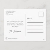 Vrolijk kerstfeest  vakantie Briefkaart (Achterkant)