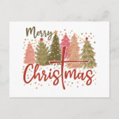 Vrolijk kerstfeest  vakantie Briefkaart (Voorkant)