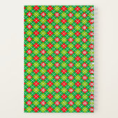 Vrolijk Kerstfeest vakantie Plaid Notitieboek (Achterkant)