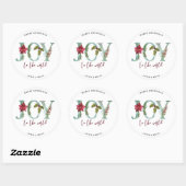 Vrolijk kerstfeest vakantie sticker cadeau Wrap Jo (Vel)