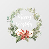 Vrolijk kerstfeest | Vakantievenster Raamsticker (Vel)