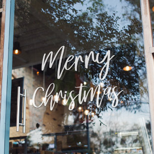 Vrolijk kerstfeest   Vakantievenster Raamsticker