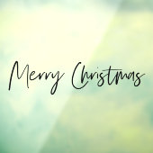 Vrolijk kerstfeest | Vakantievenster Raamsticker (Vel 3)