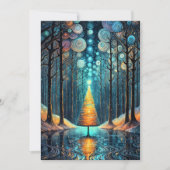 Vrolijk kerstfeest van aangepaste familienaam kaart (Voorkant)