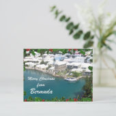 Vrolijk kerstfeest van Bermuda Feestdagenkaart (Staand voorkant)