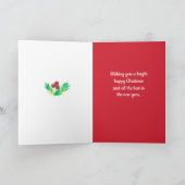 Vrolijk kerstfeest van de advocaat feestdagen kaart (Binnen)