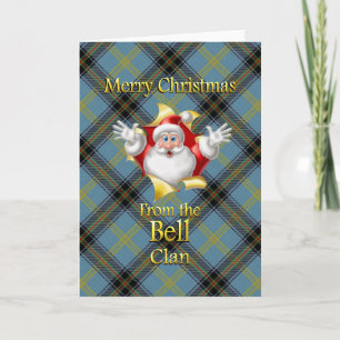 Vrolijk kerstfeest van de Bell Clan Feestdagen Kaart
