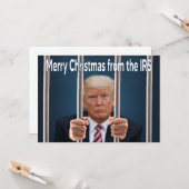 Vrolijk kerstfeest van de IRS Kaart (Voorkant / Achterkant in situ)