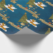 Vrolijk kerstfeest van de kerstman! cadeaupapier (Hoek)