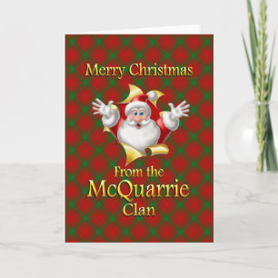 Vrolijk kerstfeest van de McQuarrie Clan Feestdagen Kaart