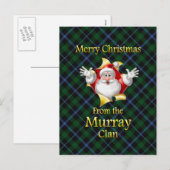 Vrolijk kerstfeest van de Murray Clan Feestdagenkaart (Voorkant / Achterkant)