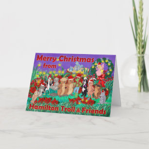 Vrolijk kerstfeest van Hamilton Troll & Friends Feestdagen Kaart