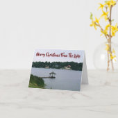 VROLIJK KERSTFEEST ** VAN HET MEER *** KAART (Gele Bloem)