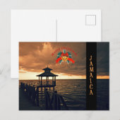 Vrolijk kerstfeest van Jamaica Briefkaart (Voorkant / Achterkant)