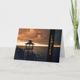 Vrolijk kerstfeest van Jamaica Kaart