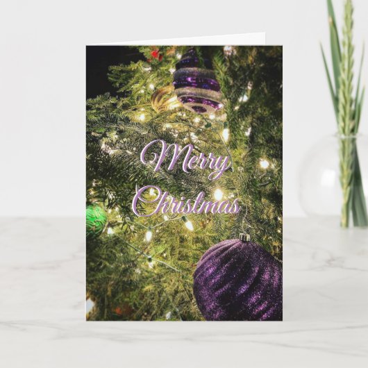 Vrolijk kerstfeest van ons naar het uwe feestdagen kaart (Voorkant)