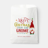 Vrolijk kerstfeest van onze gnoom naar de jouwe bedankzakje (Voorkant)