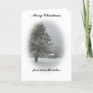 Vrolijk kerstfeest van over de hele linie/Snowscen Feestdagen Kaart