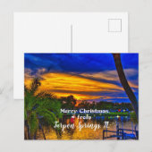 Vrolijk kerstfeest van Tarpon Springs, FL Briefkaart (Voorkant / Achterkant)