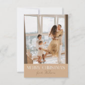 Vrolijk kerstfeest van Wilson's familie Kaart (Voorkant)