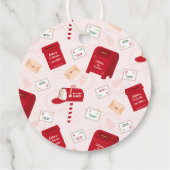 Vrolijk kerstfeest vanaf de Noordpool gepersonalis Bedankjes Labels (Achterkant)