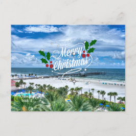 Vrolijk kerstfeest vanuit Clearwater Beach, FL Briefkaart