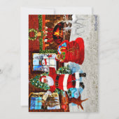 Vrolijk kerstfeest vanuit de kerstman bedankkaart (Voorkant)