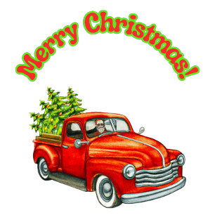 Vrolijk kerstfeest vanuit de kerstman kaart