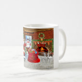 Vrolijk kerstfeest vanuit de kerstman koffiemok (Voorkant rechts)