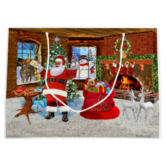 Vrolijk kerstfeest vanuit de kerstman large cadeautasje