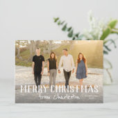 Vrolijk kerstfeest vanuit de stad of op de locatie kaart (Staand voorkant)