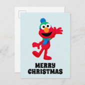 Vrolijk kerstfeest vanuit Elmo Briefkaart (Voorkant / Achterkant)