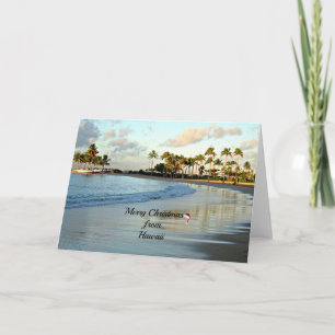 Vrolijk kerstfeest vanuit Hawaii Feestdagen Kaart