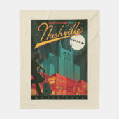 Vrolijk kerstfeest vanuit Nashville Fleece Deken (Voorkant)