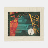 Vrolijk kerstfeest vanuit Nashville Fleece Deken (Voorkant (Horizontaal))