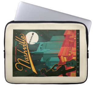 Vrolijk kerstfeest vanuit Nashville Laptop Sleeve