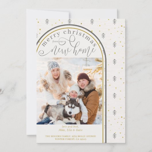 Vrolijk kerstfeest vanuit New Home Scandi Treving  Aankondiging (Voorkant)