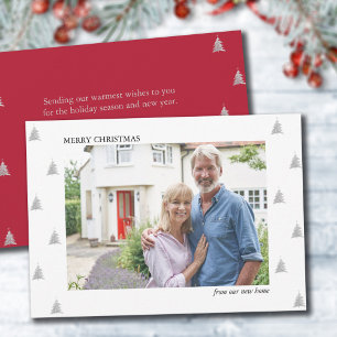 Vrolijk kerstfeest vanuit New Home Simple Photo Mo Aankondiging