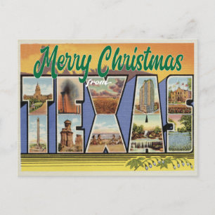 Vrolijk kerstfeest vanuit Texas Briefkaart