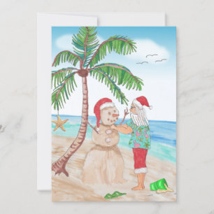 Vrolijk kerstfeest vanuit Warm Climate Santa Snowm