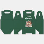 Vrolijk Kerstfeest Vastgoedbedrijf Green Party Bedankdoosjes (Ongevouwen)