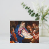 Vrolijk kerstfeest. Verhoging van de schaaphersen Feestdagenkaart (Staand voorkant)