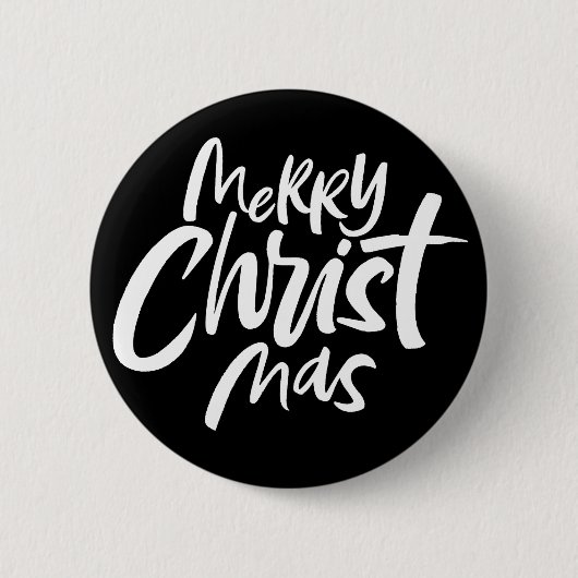 Vrolijk kerstfeest Verklaring Christelijk Jesus Ronde Button 5,7 Cm (Voorkant)