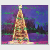 Vrolijk kerstfeest! Verpakkingspapier Cadeaupapier (Vlak)