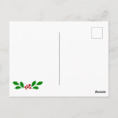 Vrolijk kerstfeest, viering, briefkaart (Achterkant)